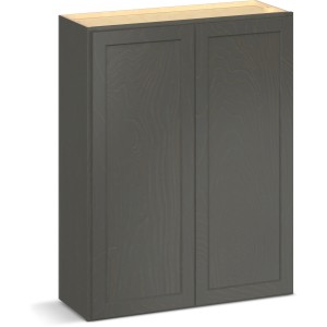 RELIABILT Parkstone II Wall Cabinet, Slate Stained, 33" W, 2 Doors, Fully Assembled - 641458 | Lowe's Pro Supply